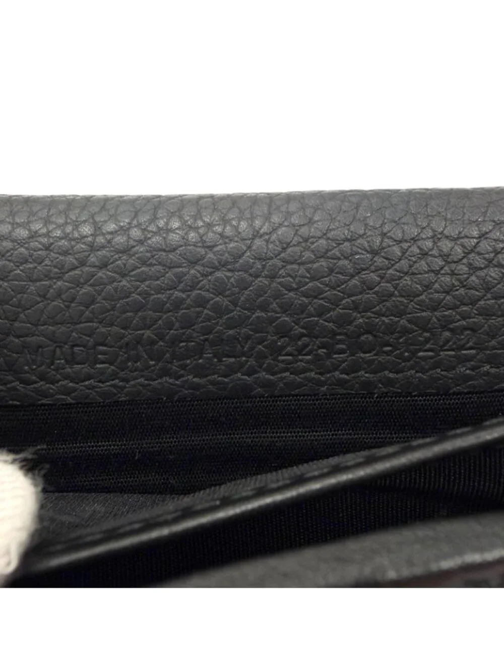 Dior Homme Leather CD Logo Wallet Bifold Black